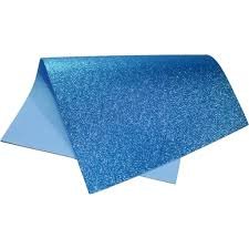 EVA C/ GLITTER 40X60 AZUL CLARO UN