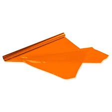 PAPEL CELOFANE BOPP 80X100 LARANJA PCT C/ 50