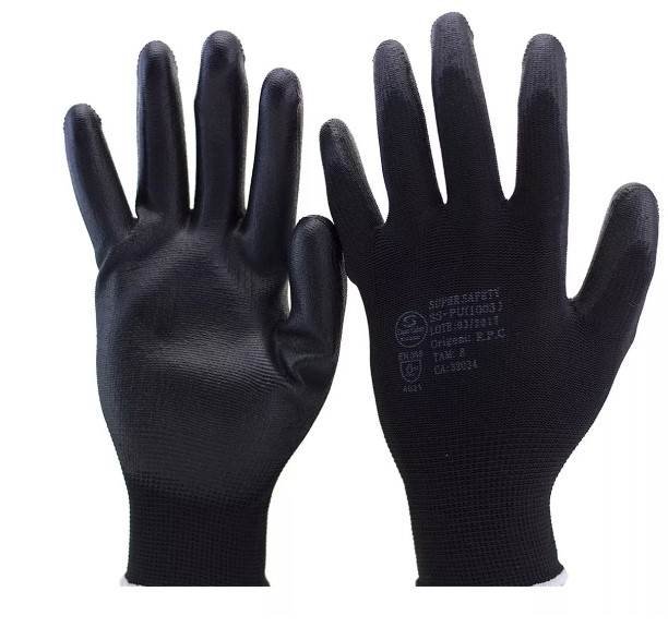 LUVA PU SS 1003 LUVA MULTITATO PRETA TAM P