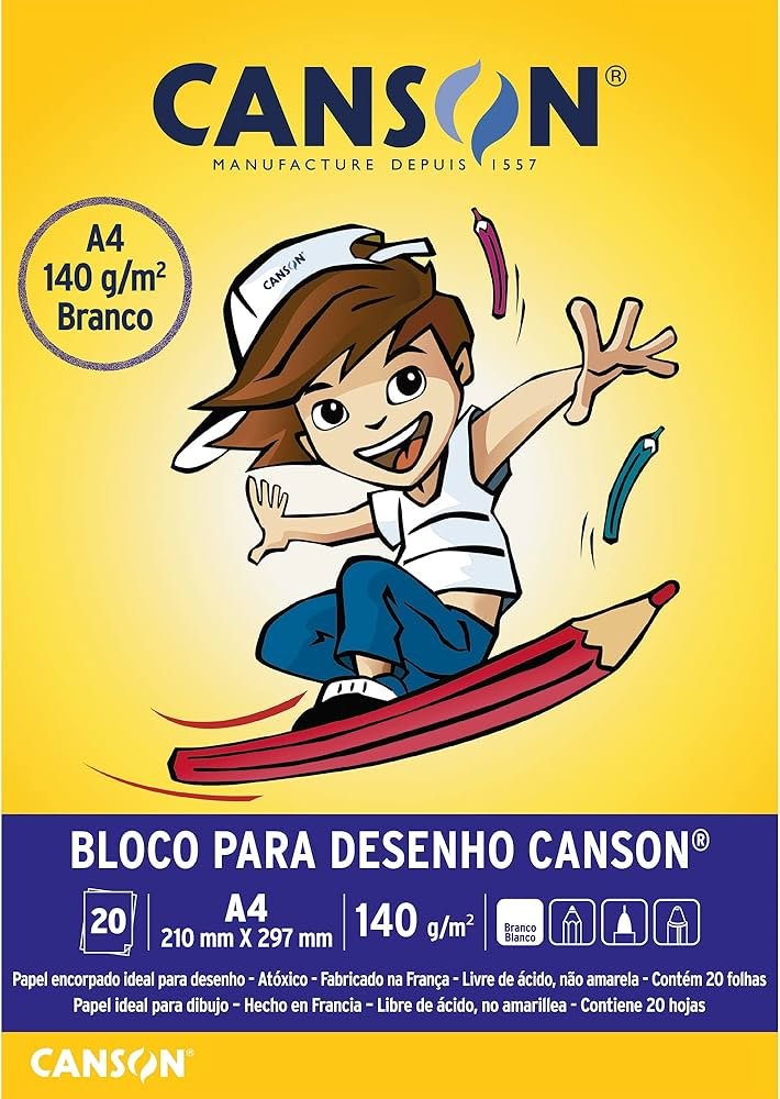 BLOCO DE DESENHO A4 CANSON C/20